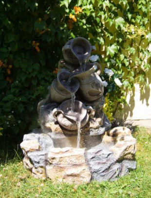 Relaxační zahradní kašna - fontána džbánky