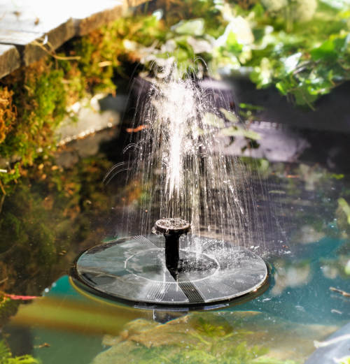 Solární fontána do jezírka nebo jako dekonarace na zahradu či terasu